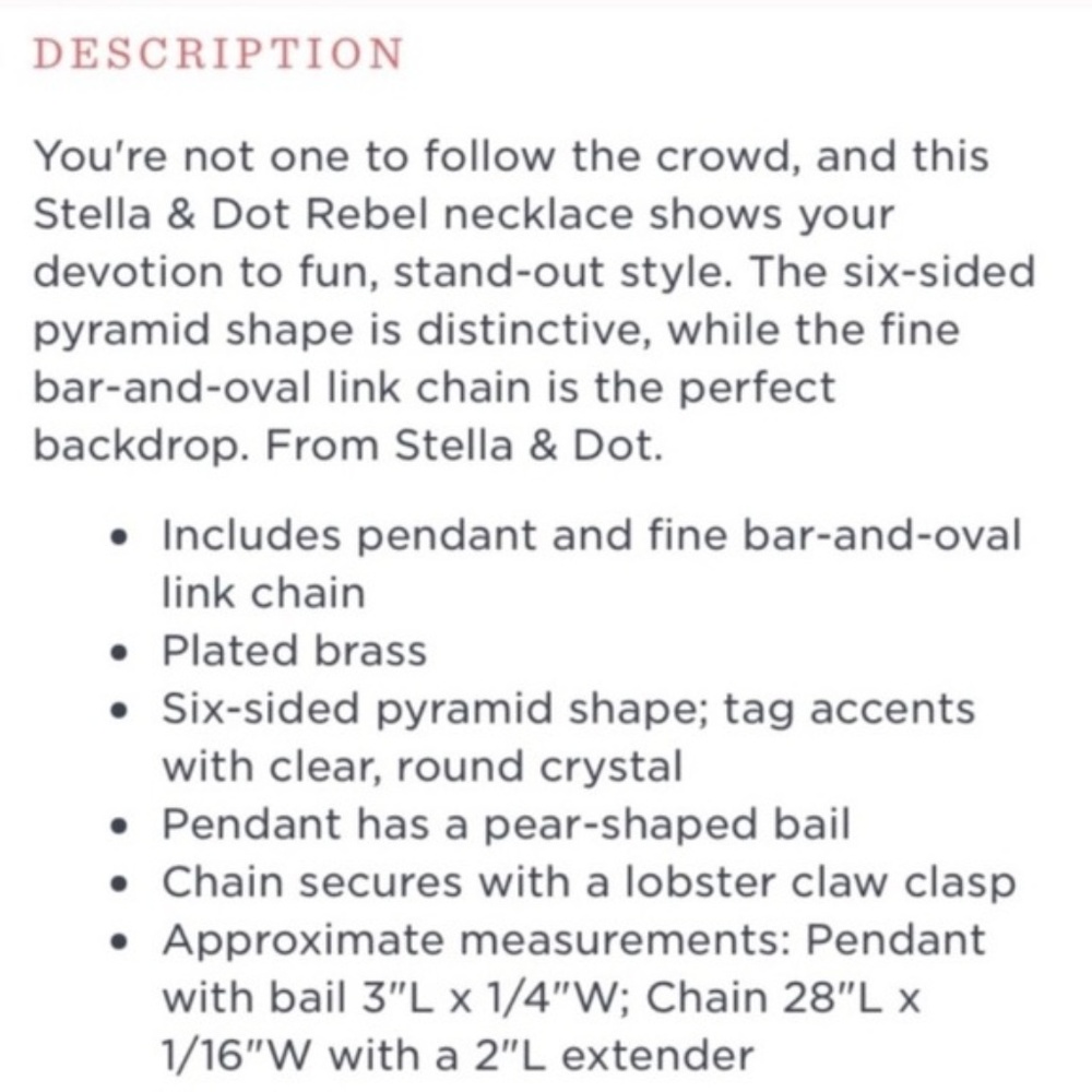 :: S&D 🌸⚡️ROSEGOLD Rebel Pendant Necklace - Picture 8 of 8